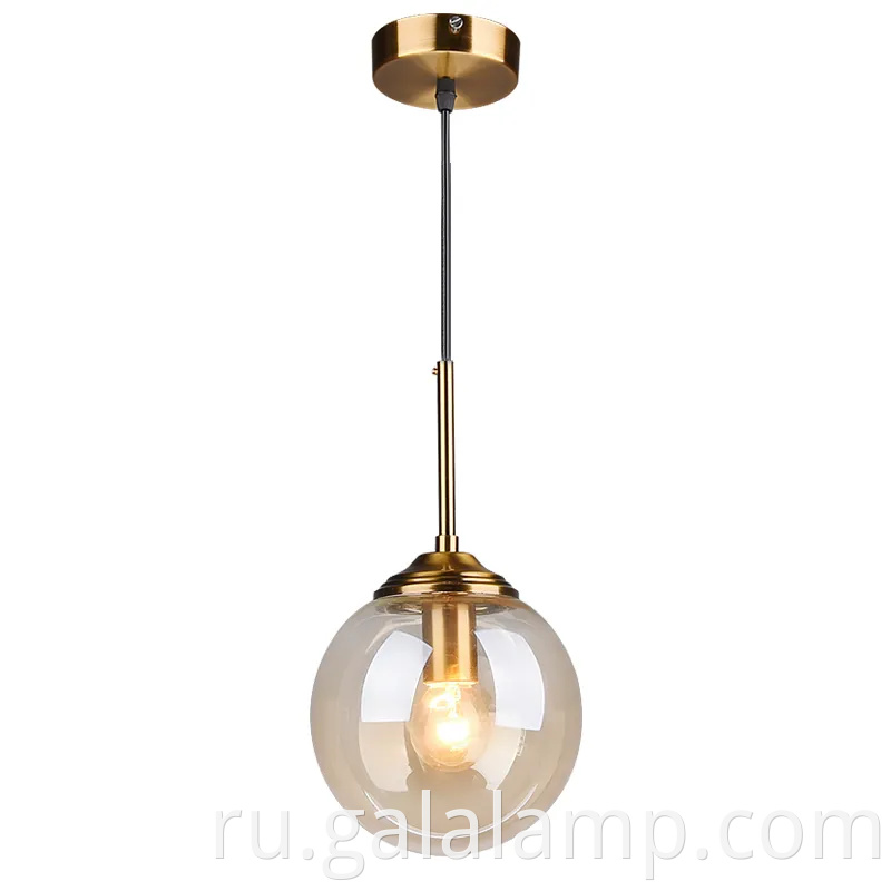 Домашнее освещение в помещении E27 Классическое стеклянное пузырьковое мяч светодиодный подвесной подвеска